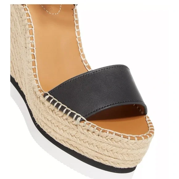 See By Chloe Glyn Platform Wedge Espadrille Sandals - Picture 8 of 16